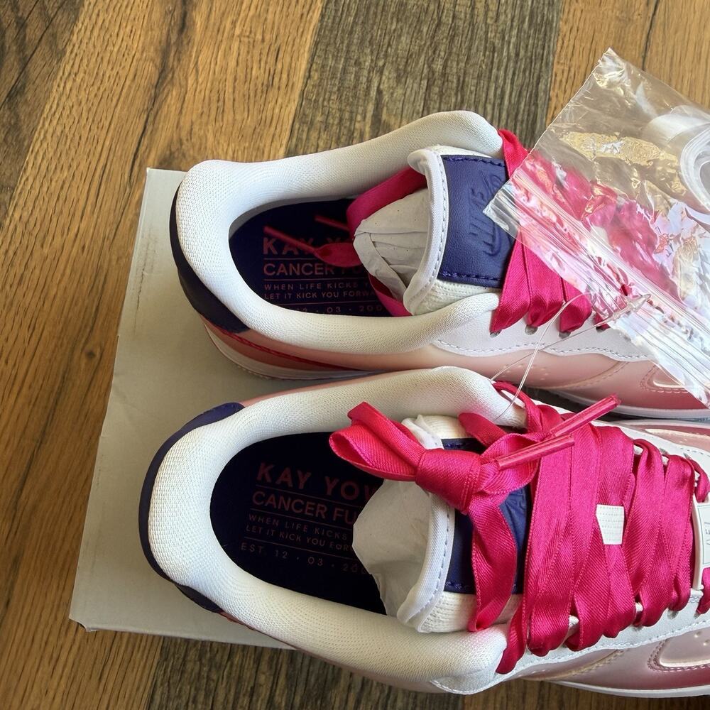 Nike Air Force 1 '07 Kay Yow Cancer Fund Pink White Womens 5.5 CT1092-100 - Picture 9 of 14